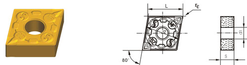 Indexable Inserta Tipo?C CNMG-ZM