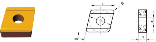 Indexable Inserta Tipo?C CNMM-H