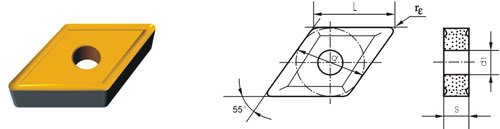 Indexable Inserta Tipo?D DNMG-V