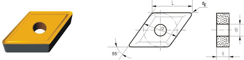 Indexable Inserta Tipo?D DNMM-V