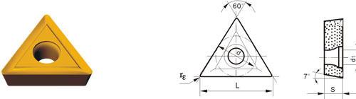 Indexable Inserta Tipo?T TCMT-V