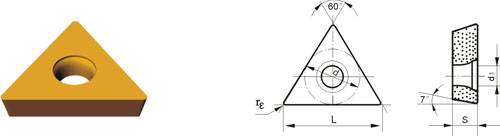 Indexable Inserta Tipo?T TCUW
