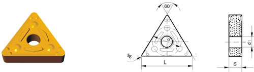 Indexable Inserta Tipo?T TNMG-ZG