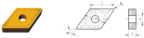 Indexable Inserta Type?D DNMM-M