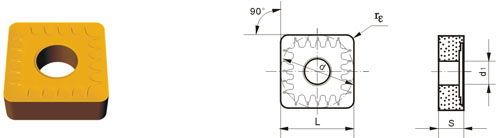 Indexable Inserta Type?S SNMM-ZR