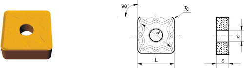 Indexable Inserta Type?S SNMM-ZR53