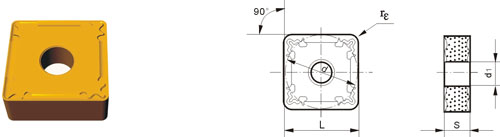 Inserts amovibles Type?S SNMG-ZF1