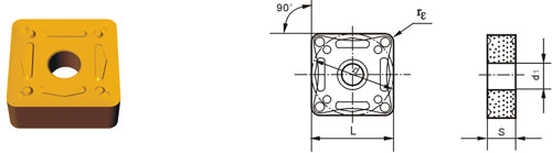 Inserts amovibles Type?S SNMG-ZG
