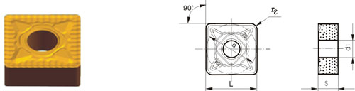 Inserts amovibles Type?S SNMG-ZKM