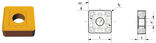 Inserts amovibles Type?S SNMG-ZM24