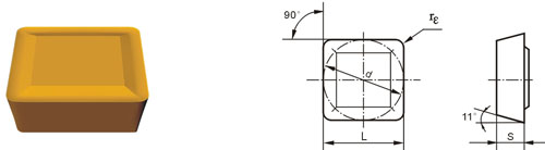 Inserts amovibles Type?S SPMR-T