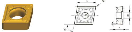 インデックスに登録挿入 タイプ?C CCMT-HMF