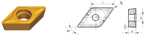 インデックスに登録挿入 タイプ?D DCMT-HPR