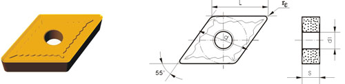 インデックスに登録挿入 タイプ?D DNMG-ZM