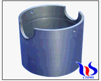 Tungsten carbide crucible